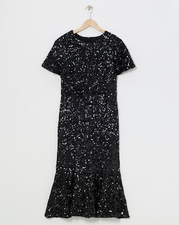 Joanna Hope Sequin Midi Dress