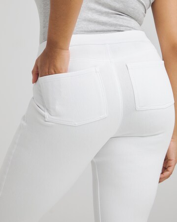 Spanx Medium Control Jean-ish Ankle Leggings White