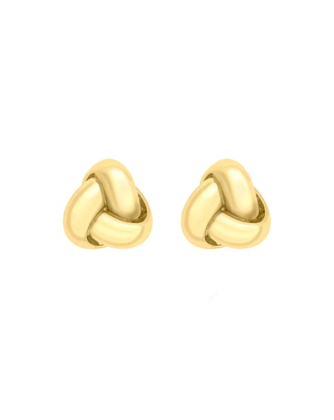 9ct Yellow Gold Knot Stud Earrings