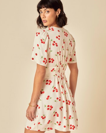 Nobody's Child Alexa Mini Dress White Tomato Print