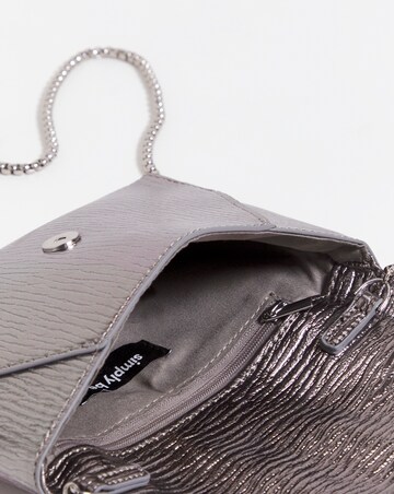 Pewter Mini Clutch Bag