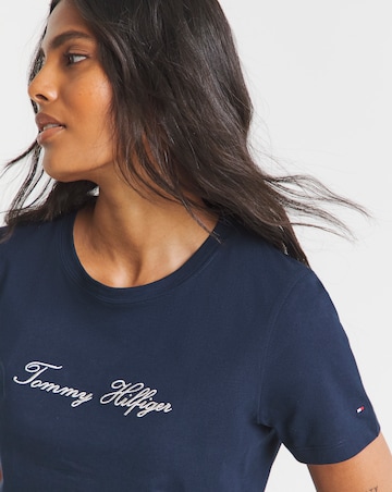 Tommy Hilfiger Lurex Script Crew Neck T-shirt