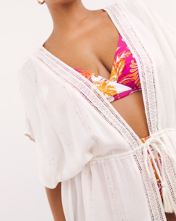 Lurex Open Beach Kaftan
