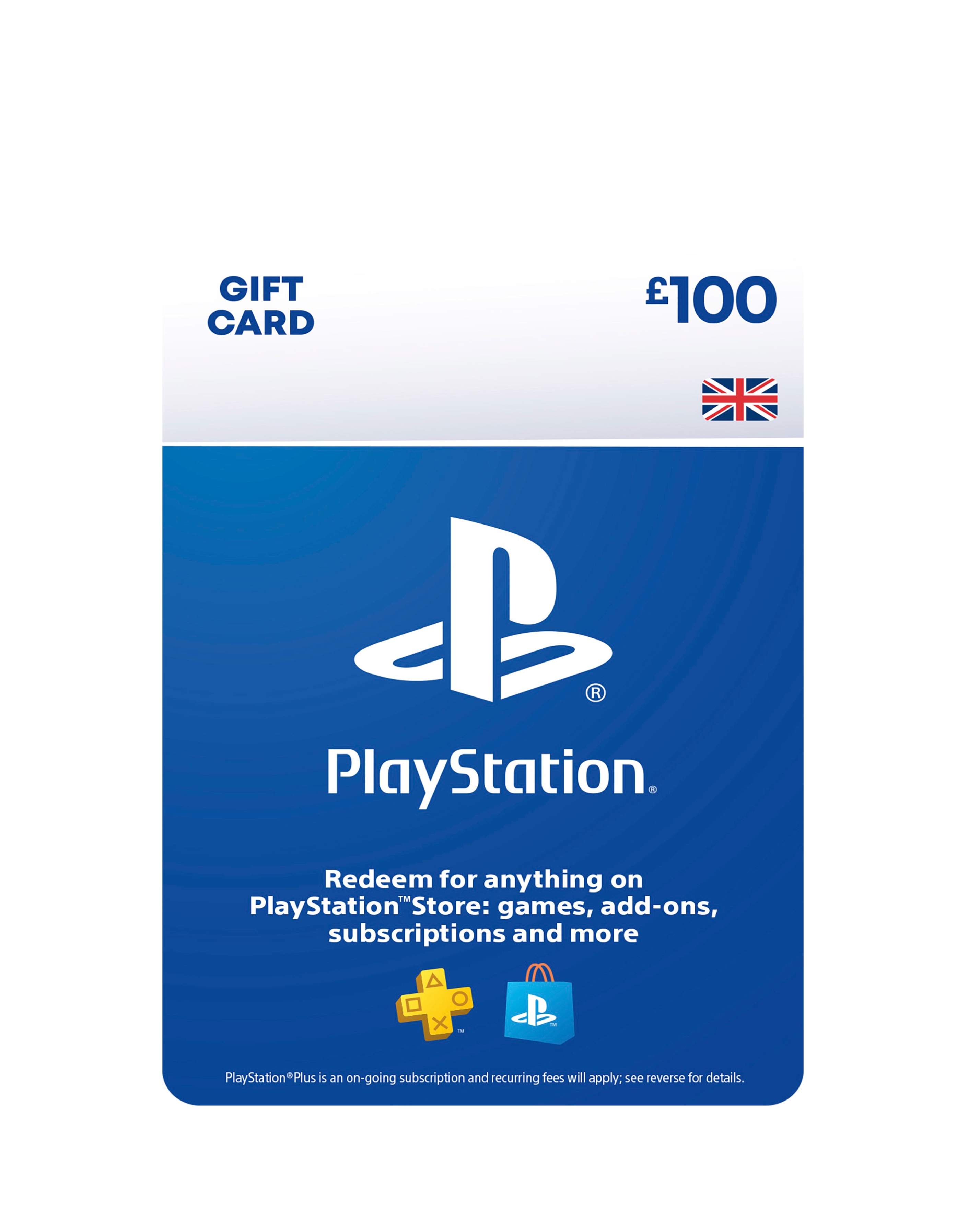 PlayStation Store Gift Card - £100 (Digital Download)