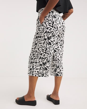 Mono Print Culotte Trouser