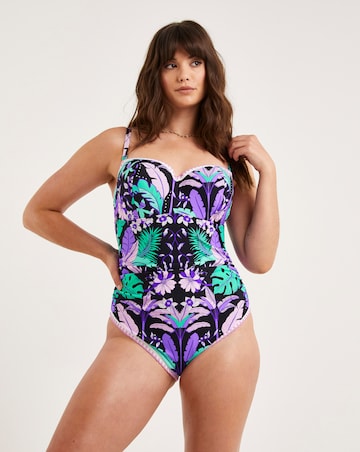 Figleaves Frida Bandeau Swimsuit Longer Length