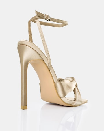 Public Desire Ffion Satin Bow Wide E Fit