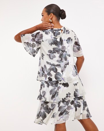 Joanna Hope Multi Floral Printed Tiered Dress