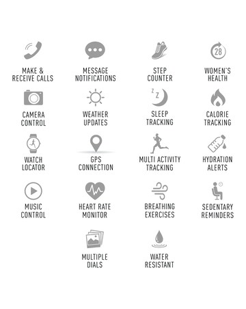 Reflex Active Series 49 Smart Calling Watch - Black