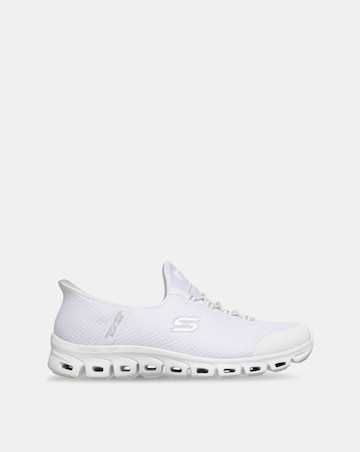 Skechers White Glide-Step Pursuit Slip In Trainers - Standard Fit (D)