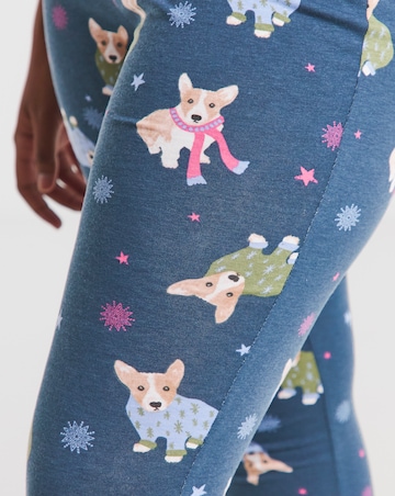 Simply Be Value Legging Pyjama Set Dog Print