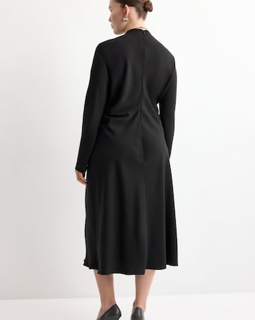 Mango Ruched Midi Dress