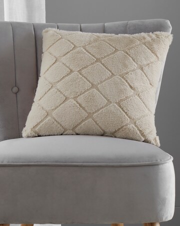Catherine Lansfield Cosy Diamond Cushion