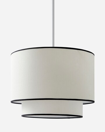 Elizabeth Two Tier Black Trim Shade 30cm