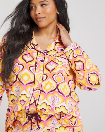 Pretty Secrets Retro Love Button Through PJ Set