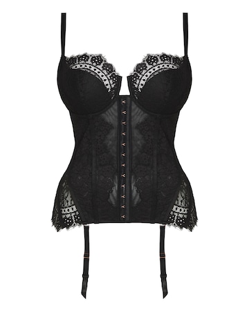 Figleaves Curve Adore 1/2 Pad Underwired Corset B-F - Black