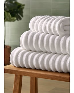 Silentnight Ribbed Cotton Towels Packs of 2