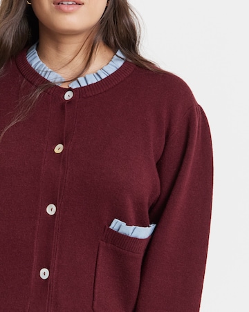 Neon Rose Double Layer Cardigan