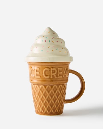 Ice Cream Cone Lidded Mug