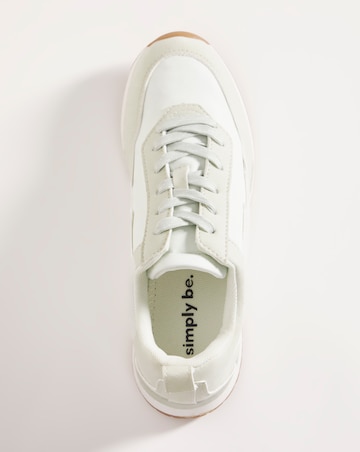Ffion Soft Nylon Retro Runner Trainers - Wide Fit (E)
