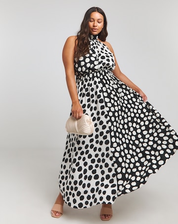 Joe Browns Stunning Halterneck Polka Dot Maxi Dress | Simply Be