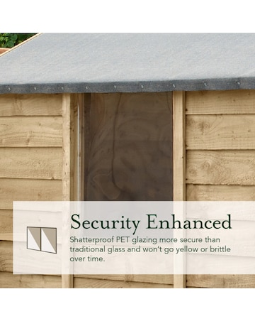 Forest 4LIFE Pent Shed 6x4 - No Windows - Double Door (Home Delivery)