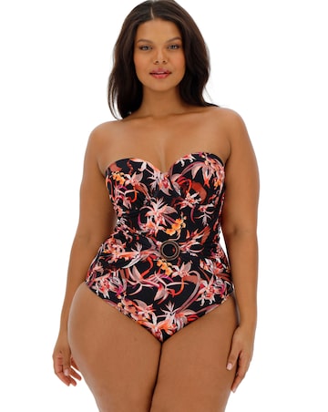 Figleaves Curve Vegas Underwired Multiway Bandeau Swimsuit