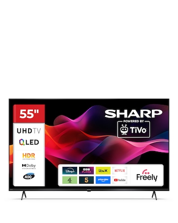 SHARP 4T-C55HM5245KB 55in 4K Ultra HD Smart TiVo LED TV with Freely
