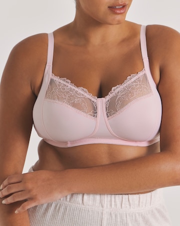 Pretty Secrets (2 Pack) Rosalie Non Wired Full Cup Bras (B-F) Black/Pink