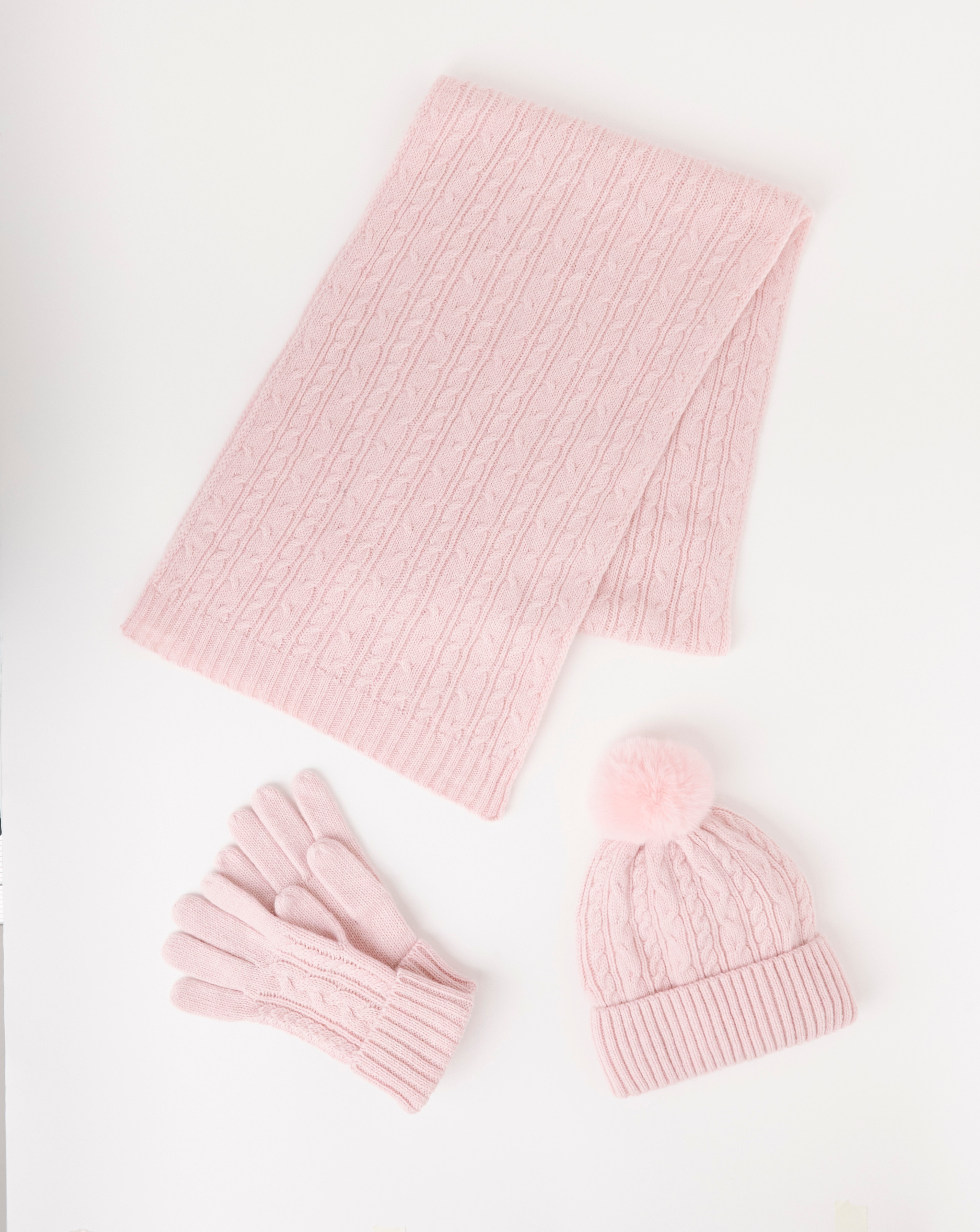 Pink hat and gloves outlet