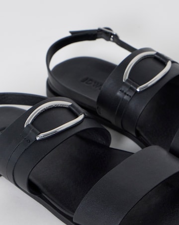 Avril Ring Detail Slingback Sandals - Wide Fit (E)