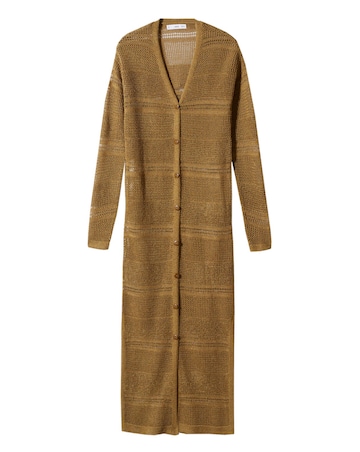 Mango Side Slit Cardigan