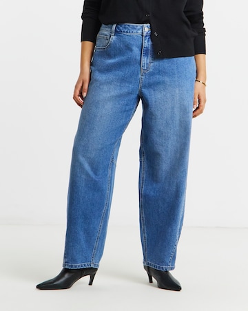 Simply Be Mid Wash Tapered Jeans