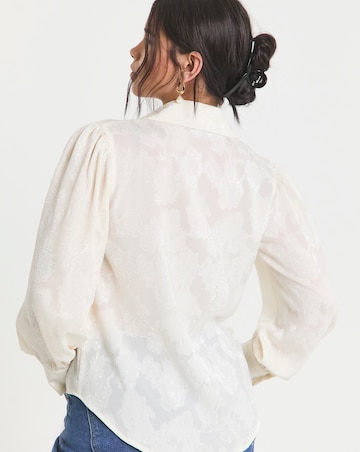 Flounce London Lace Frill Blouse