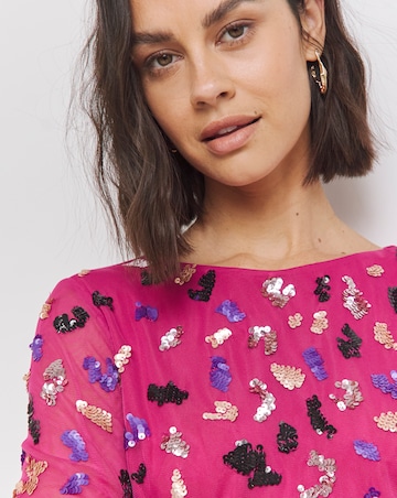 Jo by Joanna Hope Sequin Shift Dress