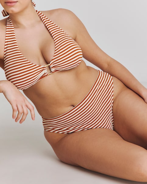 Chelsea Peers Multi Rib High Waist Bikini Brief Multi