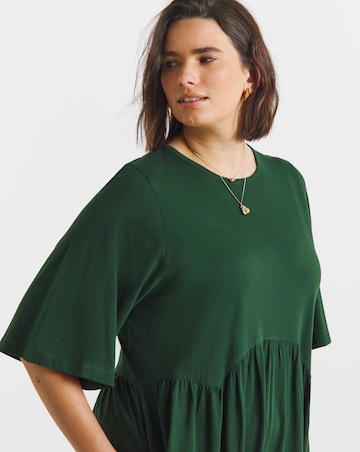 Boxy Sleeve Midi Dress