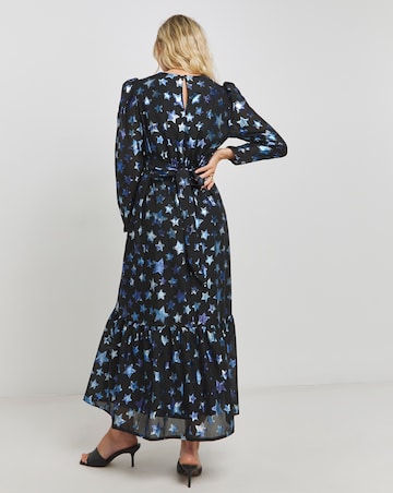 Twisted Wunder Rock Me Foil Star Maxi Dress