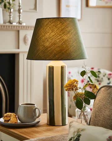 Suri Striped Ceramic Table Lamp