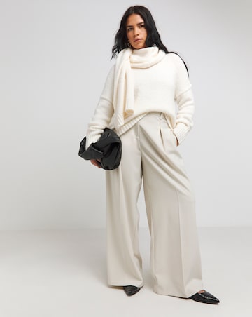 Cream Jumper with Scarf