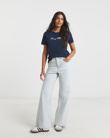 Tommy Hilfiger Lurex Script Crew Neck T-shirt