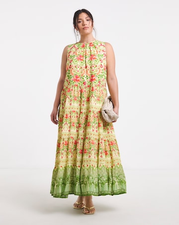 Joanna Hope Tiered Printed Dress
