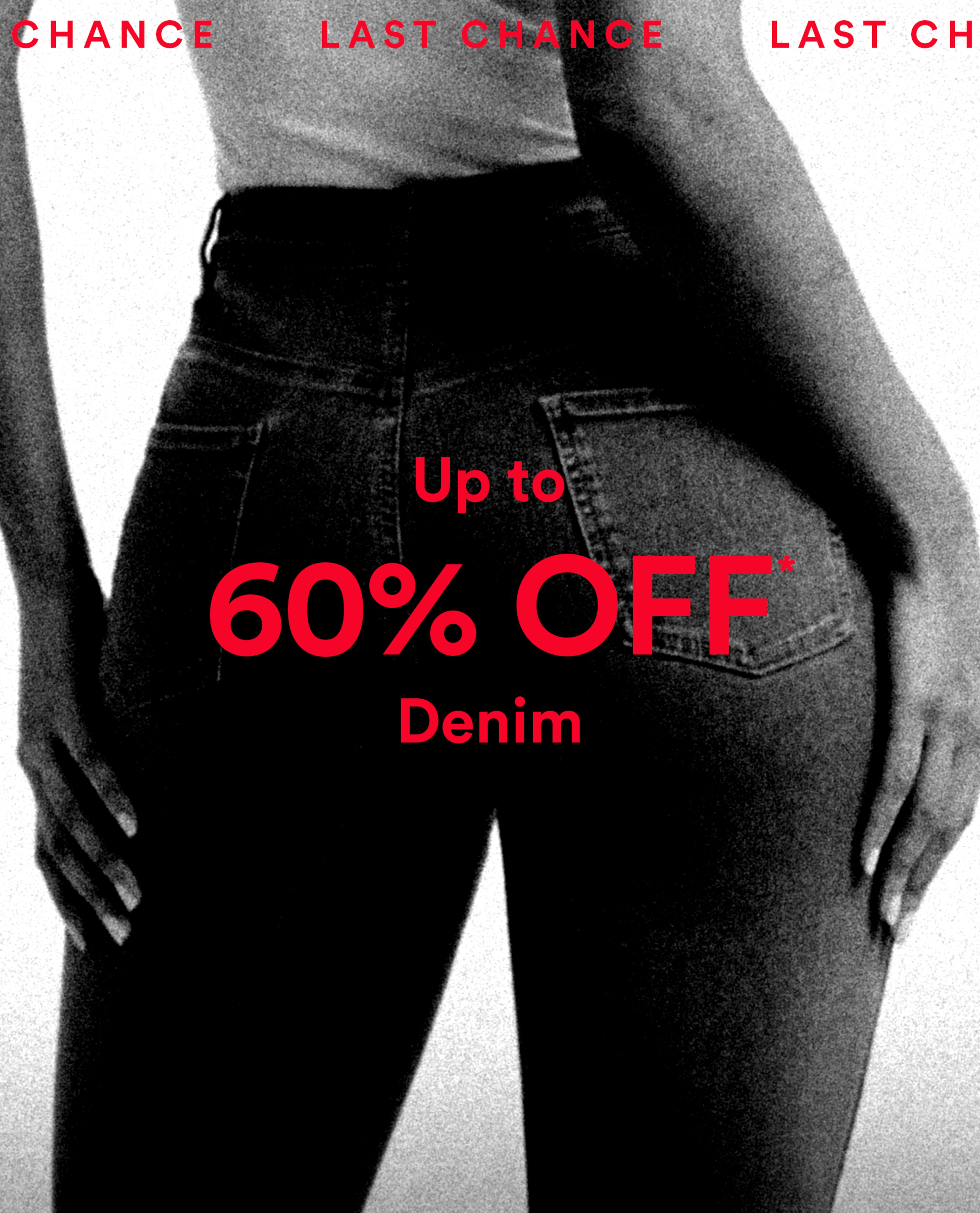 Up to 60% off denim