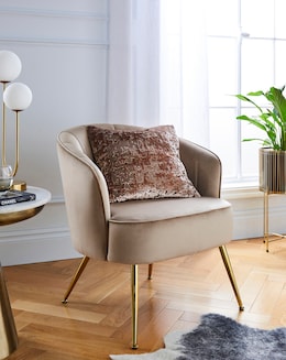 Joanna Hope Esme Velvet Accent Chair