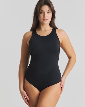 High Neck Racer Back Swimsuit