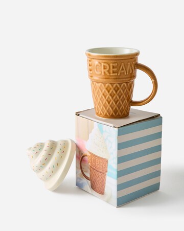 Ice Cream Cone Lidded Mug
