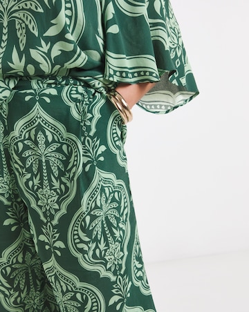 Joanna Hope Printed Wide Leg Trousers