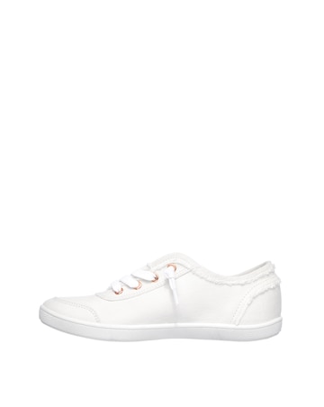 Skechers Bobs B Cute Canvas Lace Up Wide E Fit | Simply Be