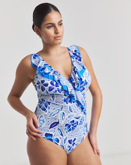 MAGISCULPT Medium Control Ruffle Swimsuit