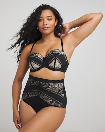 MAGISCULPT Lace And Mesh Underwire Padded Multiway Bra B-F - Black